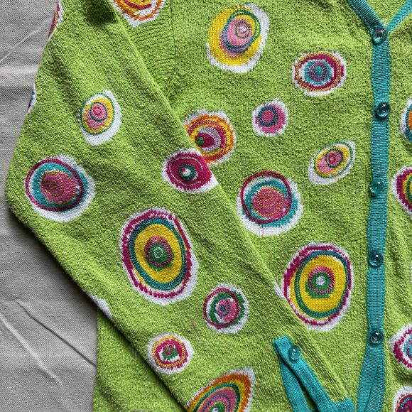 Design Options by Philip and Jane Gordon Y2K Swirley Easter Sweater Womens Large - Picture 4 of 6